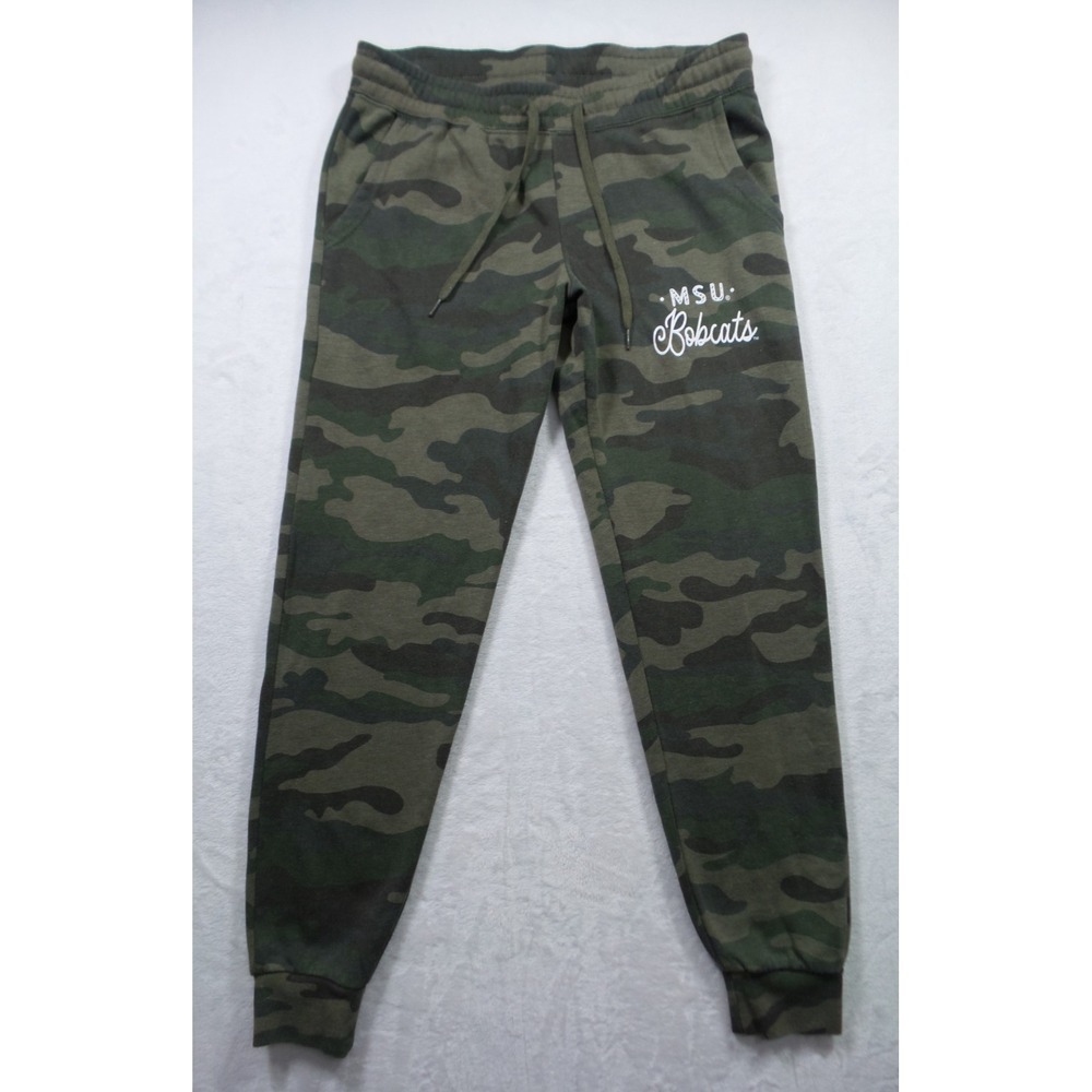 Montana State Bobcats Pants Womens Size M Green Camouflage Sweatpants Ouray NWT‎